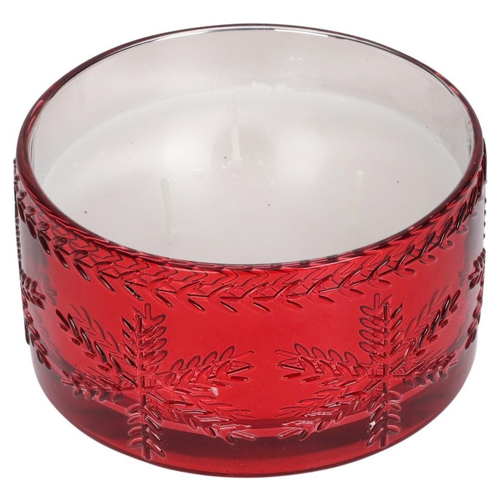 CANDELA IN VASO VETRO 15X8CM R